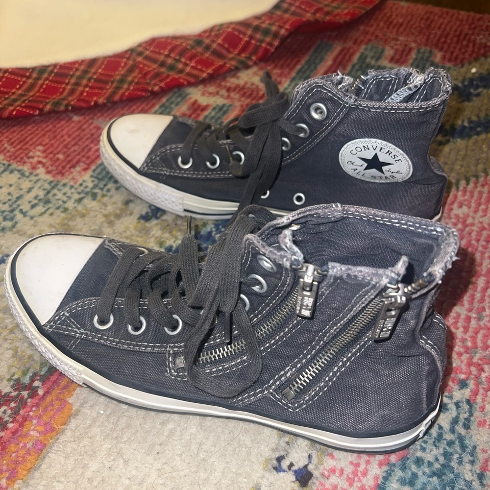 Converse Chuck Taylor All Star shoes mid high tops zippers